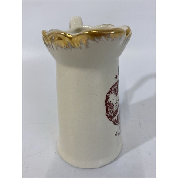 Vintage John H Glenn 1960s Moon Orbit Commemorative Ceramic Souvenir Pitcher - Picture 6 of 7